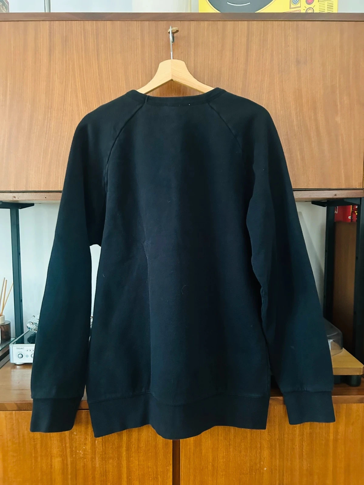 Pull Sweat hoodie Maison Kitsuné Parisien noir coton homme 100% coton XL oversize large – photo 2